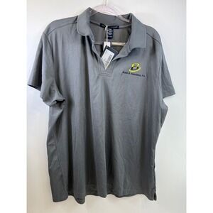 Devon & Jones Brown & Associates Gray Polo Shirt Short Sleeve Mens Size 3X‎